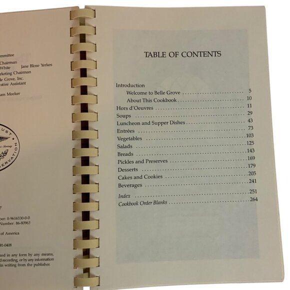 The Belle Grove Plantation Cookbook Featuring Shenandoah Valley Recipes 1986 - Picture 5 of 13